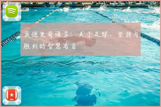 莫德里奇语录:关于足球、坚持与胜利的智慧名言